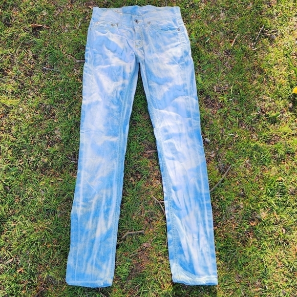 Dondup Dionis Jeans Made In Italy Bleached Stretch Pants Woman 26x33 Embroidered - Picture 3 of 12